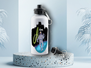Personalised Space Water Bottle