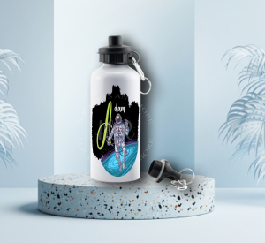 Personalised Space Water Bottle