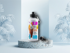Personalised Sun, Sand and a Drink Water Bottle