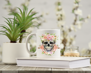 Personalised Name Skull Mug