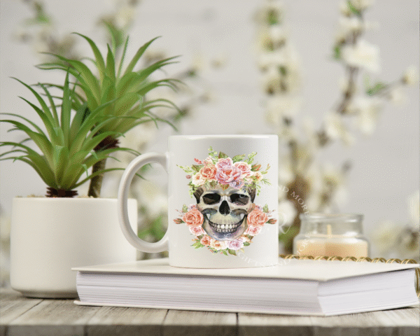 Personalised Name Skull Mug