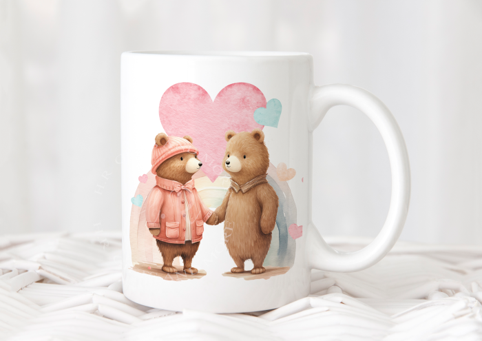 Personalised Bear Love Mug