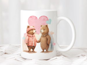 Personalised Bear Love Mug