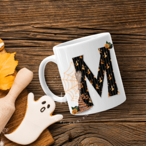 Halloween Initial Witches Hats Mug