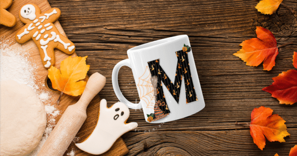 Halloween Initial Witches Hats Mug
