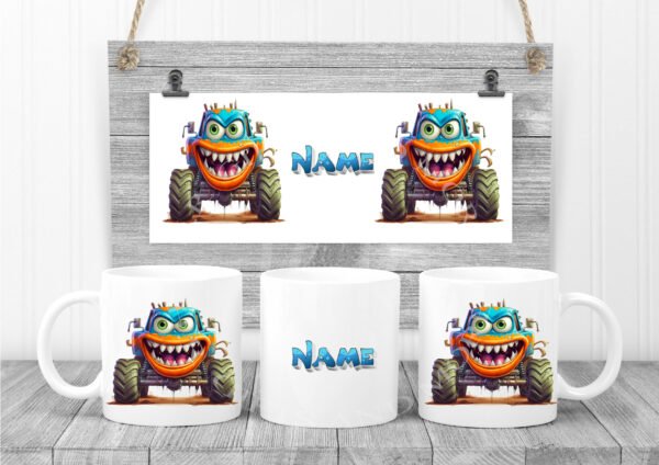 Personalised Monster Truck Mug