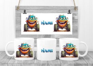 Personalised Monster Truck Mug