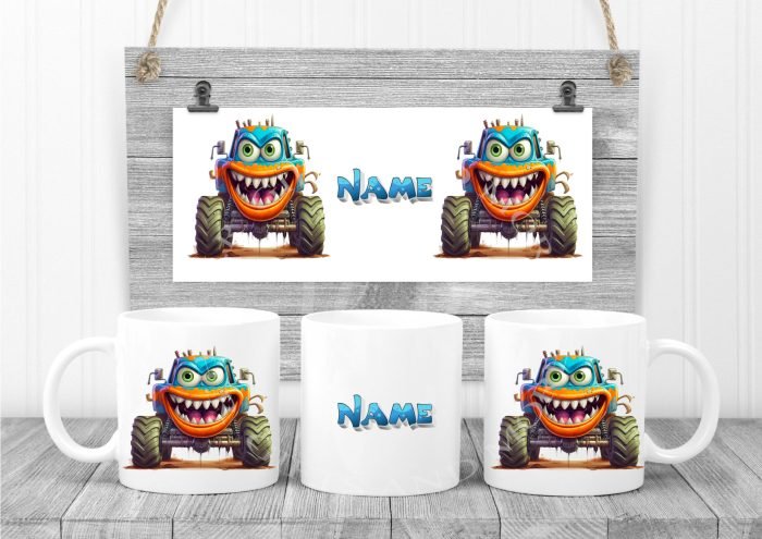 Personalised Monster Truck Mug