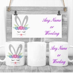 Personalised Easter Unicorn/Bunny Mugs