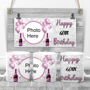 Personalised Birthday Photo Balloon Mug