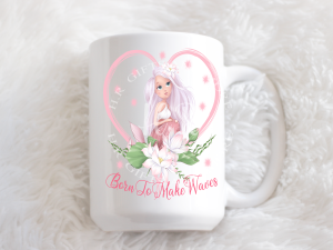 Born To Make Waves Personalised Mug