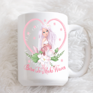 Born To Make Waves Personalised Mug