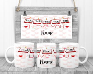 Personalised I Love You Photo Mug