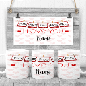 Personalised I Love You Photo Mug