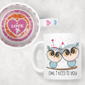 Owl I Need Is You Personalised Mug