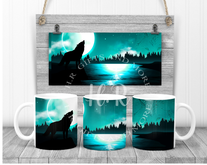 Coloured Wolf Mugs - Image 6