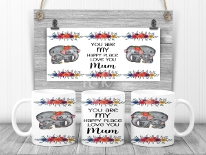 You Are My Happy Place, Love You Mum Mug
