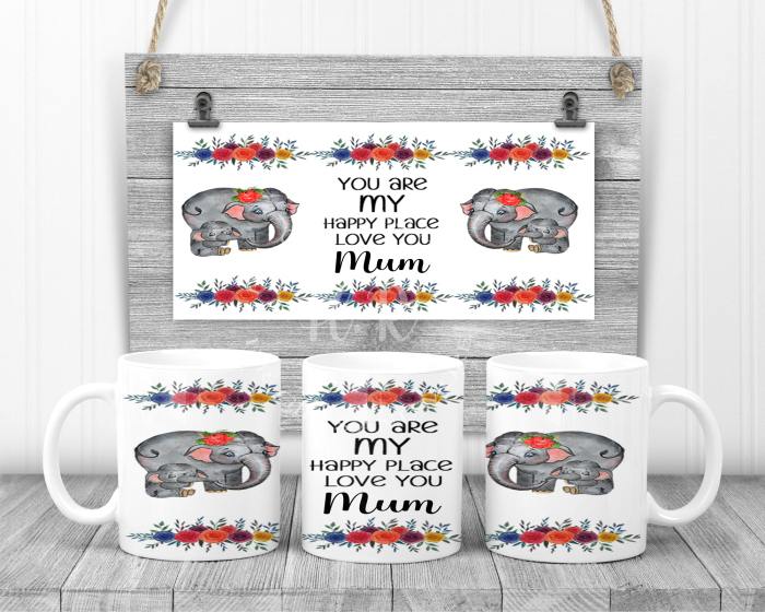 You Are My Happy Place, Love You Mum Mug