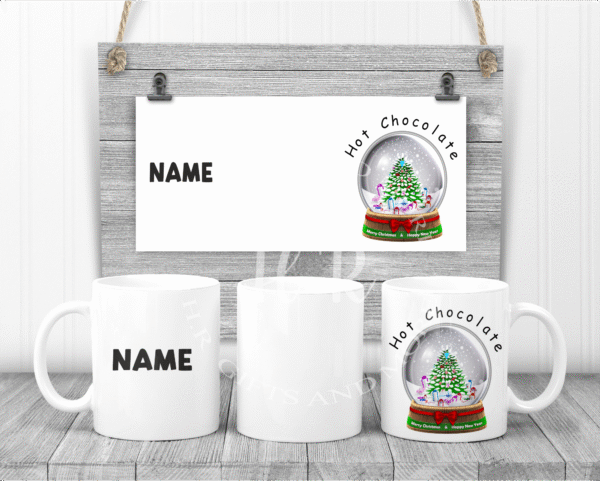 Personalised Hot Chocolate Christmas Mugs