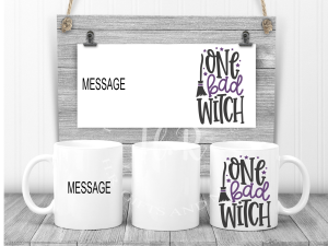 Personalised One Bad Witch Mug