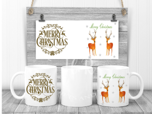 Merry Christmas Reindeer Mug