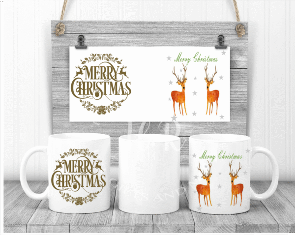 Merry Christmas Reindeer Mug