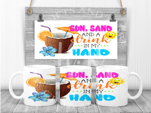 Sun, Sand and a Drink Mug