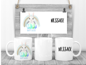Personalised Happy Easter Bunny Mug