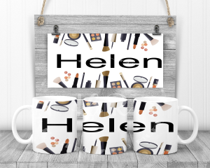 Personalised Name Make Up Mug
