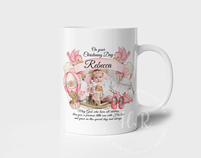 Personalised Christening Photo Mug - Image 2