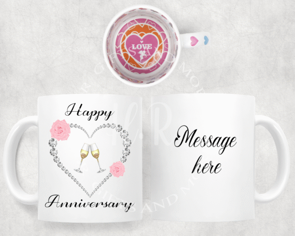 Happy Anniversary Personalised Mug