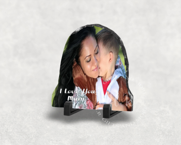 Personalised Photo I/We Love You Mum/Dad Rock Slate