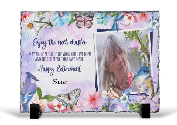 Personalised Photo Retirement Rock Slate
