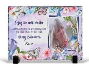 Rock Slates Personalised Photo Retirement Rock Slate