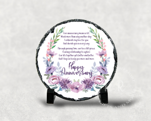 Happy Anniversary Rock Slates