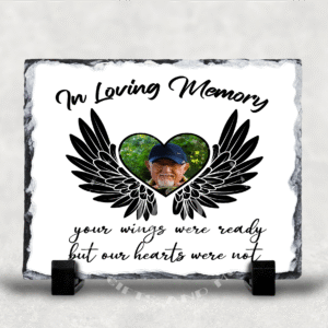 Personalised In Loving Memory Photo Rock Slate