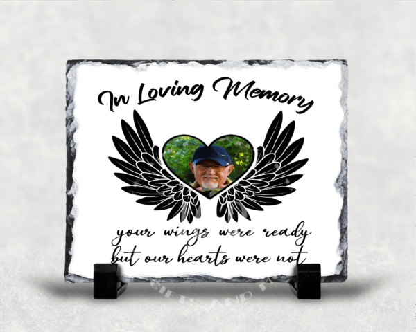 Personalised In Loving Memory Photo Rock Slate