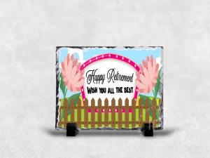 Rock Slates Happy Retirement Rock Slate