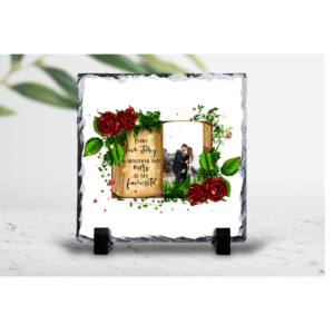Every Love Story is Beautiful Photo Rock Slate