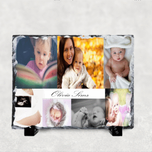 Personalised Collage Photo Rock Slate