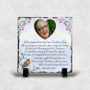 Personalised Photo You're always on my mind, you're never far away Rock Slate