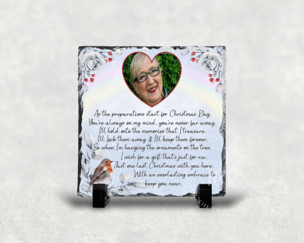 Personalised Photo You're always on my mind, you're never far away Rock Slate
