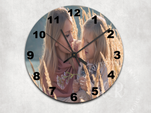Home Accessories Personalised Photo Glass Wall Clock