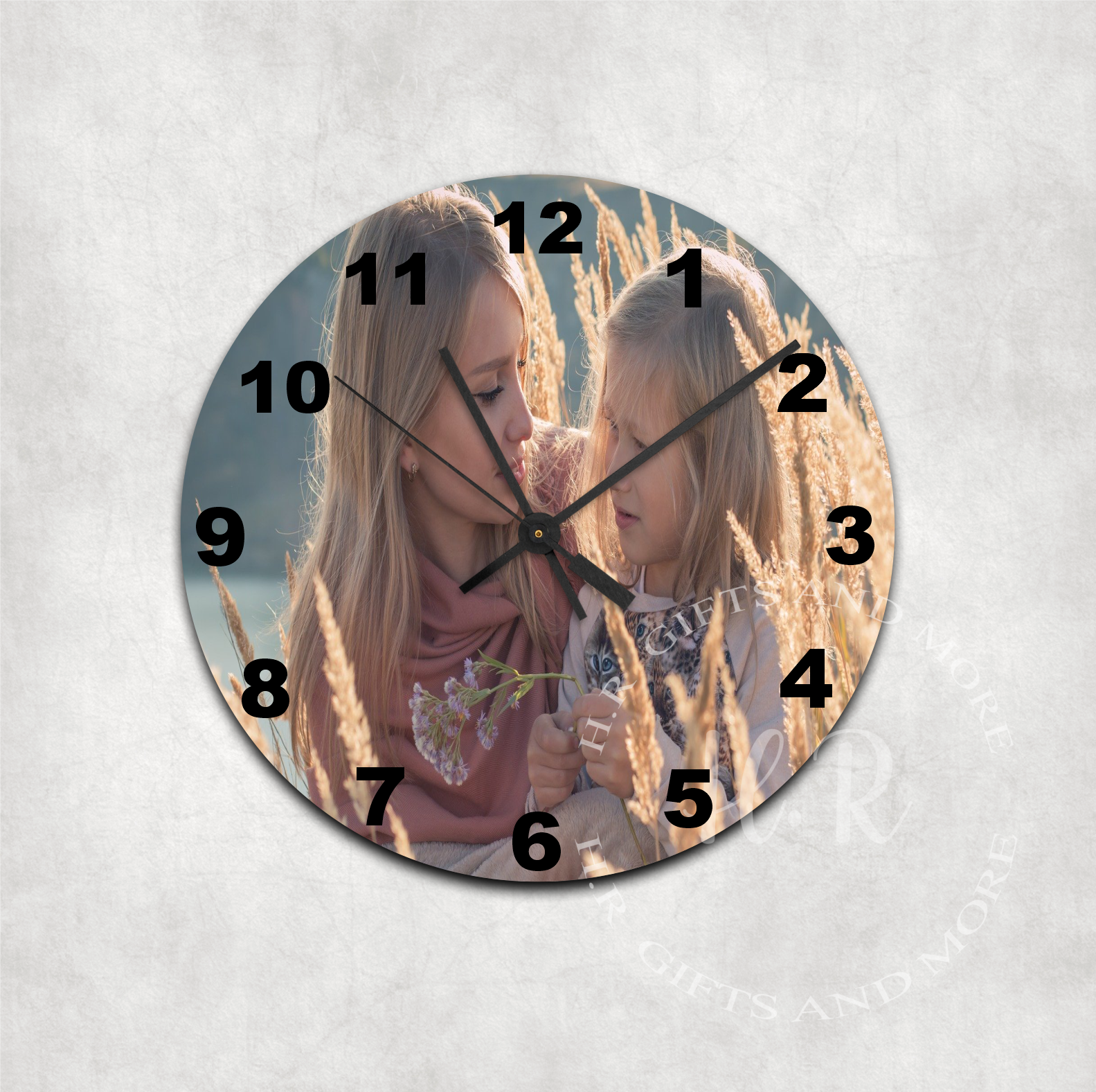 Personalised Photo Glass Wall Clock