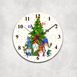 Christmas Glass Wall Clock