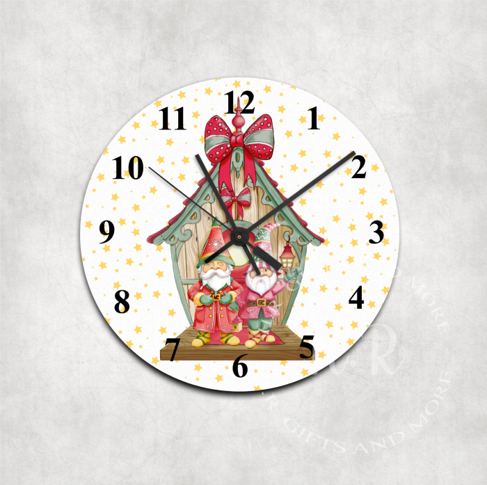 Christmas Glass Wall Clock - Image 2