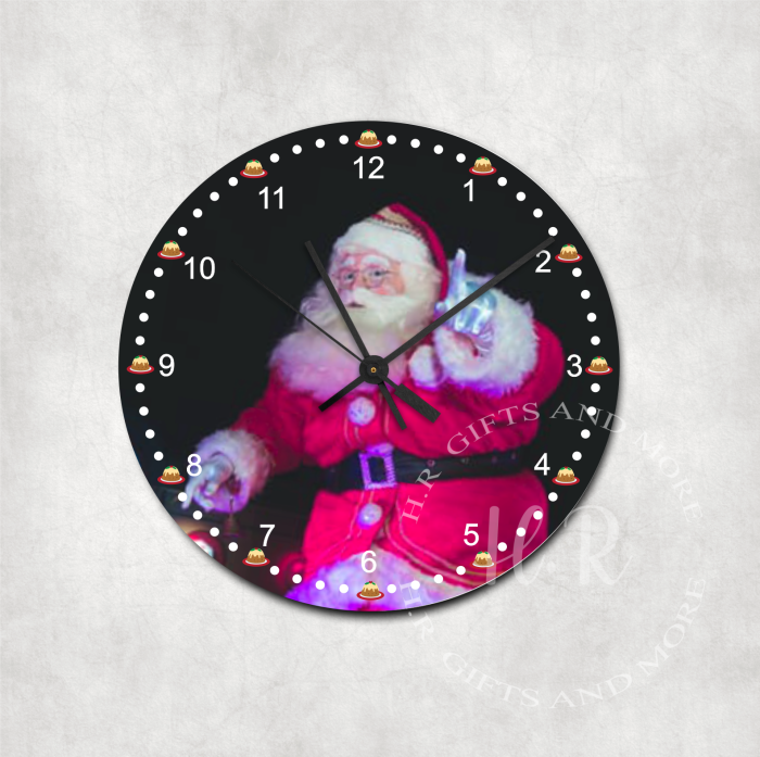 Christmas Glass Wall Clock - Image 4