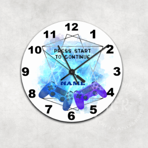 Personalised Game Controller Wall Clock