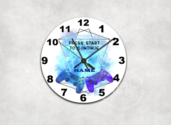 Personalised Game Controller Wall Clock