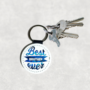 Best Bother Ever Leather Keyring